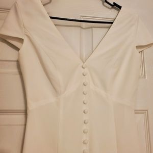 Amsale Little White Dress Size 0